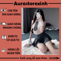Set đồ hóa trang cho nữ học sinh sexy quyến rũ kèm cà vạt