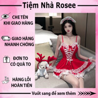 Set đồ hóa trang cosplay cô hầu gái, cô bồi bàn sexy quyến rũ kèm đủ phụ kiện và tất mã 988