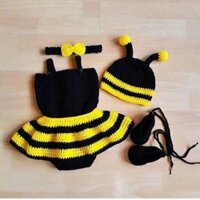 set đồ len con ong cho bé