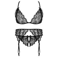SET ĐỒ LÓT COSPLAY 3 MẢNH - Bikini, tất đùi, kẹp tất TẶNG KÈM MẶT NẠ REN