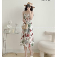 Set đồ mặc đôi, gia đình, team building đi du lịch, đi biển -  Only Shop họa tiết lá đỏ