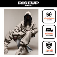 Set đồ nỉ FEAR OF GOD ESSENTIALS Hoodie SS23 Dusty Beige chất liệu nỉ bông, Bộ đồ nỉ FOG in nhung