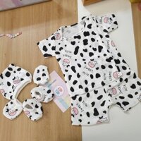 Set đồ, nón, bao tay, chân vải Xô Hàn cho bé