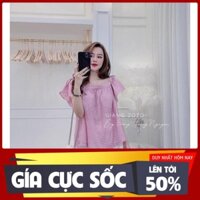 Sét đồ nữ áo đũi tim cánh tiên nơ lưng.  ཾ