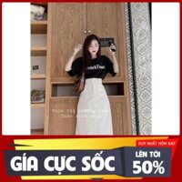 Set đồ nữ cá tính, set váy dài áo thun đi chơi sang chảnh mùa hè đẹp YA122  ཾ