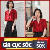 Set đồ nữ chân váy midi đen phối áo kiểu vintage SET MIDI  ཾ