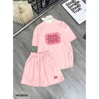 Set đồ nữ  cotton Miumiu, Set Áo thun Quần short basic, vải mềm mát, năng động Tiệm nhà Mỡ