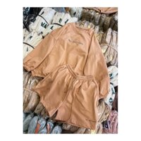 Set đồ nữ dài tay form rộng chất da cá mát mịn phong cách Ulzzang cá tính