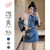 Set đồ nữ jean hàn quốc mix áo croptop (F057-1)