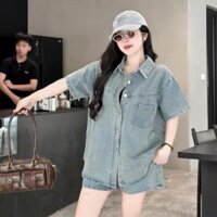 set đồ nữ mùa hè,set bộ jean 2 màu siêu đẹp H154