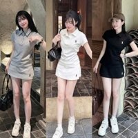 set đồ nữ mùa hè,set bộ nữ sang chảnh,áo cổ đức thêu ngực quần giả chân váy cao cấp K117