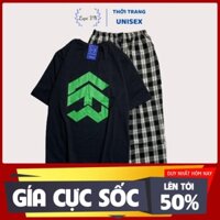 Set Đồ Nữ Quần Dài Caro Ống Rộng Áo Thun Unisex Tay Lỡ Lapi VN, Nhiều Mẫu, Chất Vải Thoáng Mát,Form Rộng Freesize ཾ