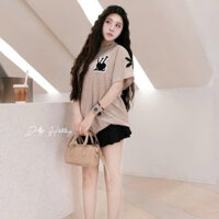 set đồ nữ sang chảnh,set áo chân váy,bộ lv len thỏ cv mi nỉ xịn sò hot trend tâm vỹ P187