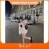 Set đồ nữ Set 3 món thể thao áo có mũ vải đũi xước kèm áo quây , set đồ thể thao nữ set áo phối túi năng động