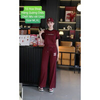 Sét đồ nữ.bộ thể thao cổ tròn.đồ mặc nhà tay cộc quần suông chất vải umi.hàng quảng châu.Size MLXL tohoa_shop