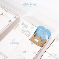 Set Đồ Sơ Sinh, Quà Tặng Cho Bé Cao Cấp 12 Chi Tiết BU Baby Chính Hãng (kèm hộp, túi, thiệp) GBB600000
