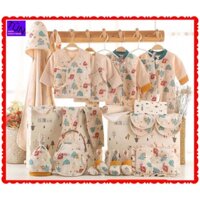 SET ĐỒ SƠ SINH QUÀ TẶNG CHO BÉ, QUÀ TẶNG SƠ SINH 100% cotton cao cấp xuất Hàn 18.21.24.26 chi tiết