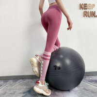 set đồ tập gym nữ yogatruth Quần yoga quần dài nâng mông cạp cao mùa xuân hè cho nữ quần tập gym kiểm soát cơ thể quần thể thao co giãn bó sát nhanh khô