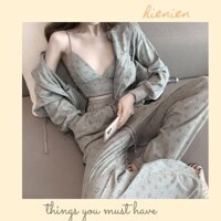 SET ĐỒ THỂ THAO 3 MÓN HỌA TIẾT DỄ THƯƠNG