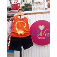 Sét Đồ Thể Thao ÁoThun Tay Cộc + Quần Ngắn Thời Trang Mùa Hè Cho Bé,Bộ Đồ Quần Áo Cho Bé Trai Sát Nách(8kg-20kg)