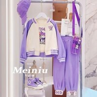 Set Đồ Thể Thao Gồm Áo Khoác cardigan Và Quần Dài Phong Cách Thời Trang Mới 2023 Dành Cho Bé Gái