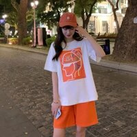 Set đồ thể thao nữ ngắn tay trẻ trung, cá tính + kèm ảnh thật