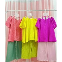 Set đồ trung thu cho bé gái.Set bộ gấm lụa trung thu,bộ yếm gấm lụa size 8-40