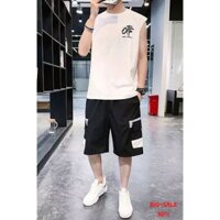 SÉT ĐỒ UNISEX NAM MẪU MỚI CHẤT ÁO THUN LẠNH,QUẦN KAKI HAI SIZE M ,L MÃ 0090K