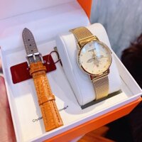 Set Đồng hồ Nữ Sunrise Ong gồm 2 dây đeo để thay đổi - đồng hồ Thuỵ Sĩ Giá Rẻ Chất Lượng