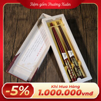 Set đũa phu thê sơn mài Wakasa Nhật Bản (Nguyên hộp)