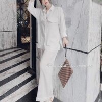 SET ĐŨI SƠ MI QUẦN SUÔNG TRẮNG