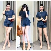 Set đùi vải jean co giãn