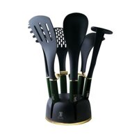 Set dụng cụ nấu ăn 7 chi tiết Berlinger Haus BH/6243 - EMERALD collection màu xanh lục