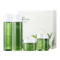 Set dưỡng ẩm chiết xuất từ Trà Xanh NATURE REPUBLIC Pure Green Tea Skincare Set