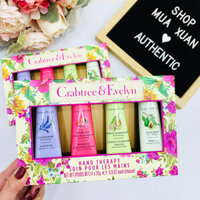 Set dưỡng da tay Crabtree & Evelyn Hand Therapy - Flowers, 4 x 25g