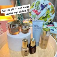 Set Estee Lauder 7 món túi cói siêu xinh