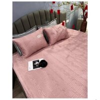 Set Ga Gối Phi Lụa Chun Bọc Đệm Trần Bông Thêu MINMIN Màu Sắc Basic Nhẹ Nhàng ...