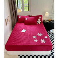 Sét Ga nỉ tuyết sữa trần bông đệm cao 20-30p vẫn thoải  mái