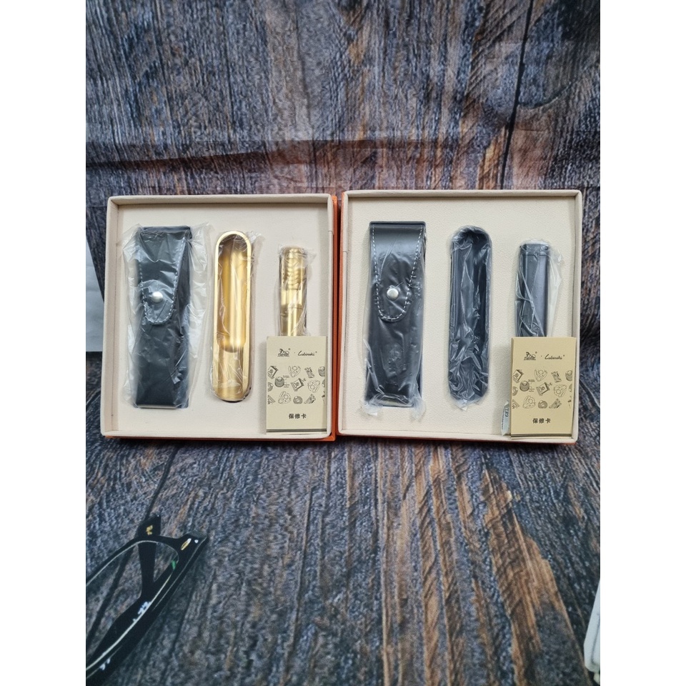 Set gạt tàn, ống đựng, đục xì gà Lubinski YJA 80010