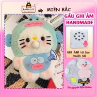 Set gấu bông ghi âm, set nguyên liệu tự làm móc khóa ghi âm giọng nói, quà tặng hanmade dịp sinh nhật, lễ, noel - DIY