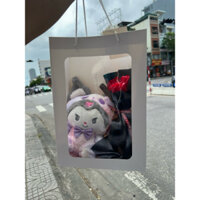 Set gấu + hoa kèm đèn