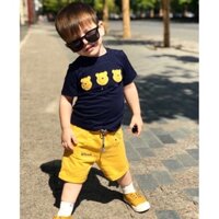 Sét gấu Poo kèm yếm bé trai