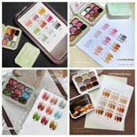 Sét gel dặm omber nhiều tone  9 màu sơn móng nail