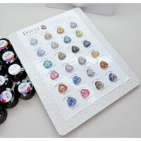 Set gel nhũ kim tuyến 24 màu mix hạt to nhỏ siêu sáng lấp lánh trang trí sơn móng vẽ móng đều đẹp,tặng kèm bản