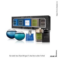 Set Gents Bvlgari chai mini best seller 5x5ml