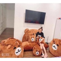 Set ghế gấu brown