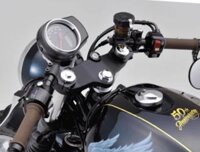 SET GHI ĐÔNG CLIP ON + CHẢNG BA TRÊN CNC ĐỘ CAFE RACER HONDA CB350 HNESS (THAILAND)