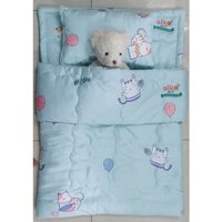 Set giường ngủ cho bé chất tencel gồm gối, mền ,toper