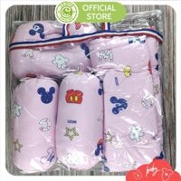 Set Gối Chặn Bông Cho Bé Kèm Chăn - Chăn Gối Chặn Cho Trẻ Sơ Sinh