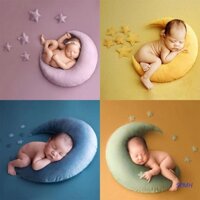 Set gối hình mặt trăng và ngôi sao làm đạo cụ chụp ảnh đáng yêu dành cho trẻ sơ sinh